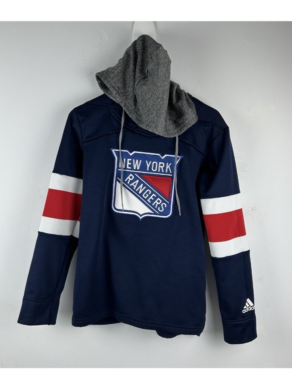 NY NEW YORK RANGERS 2017 ICE HOCKEY NHL HOODIE SWEATSHIRT ADIDAS ADULT MEN'S S